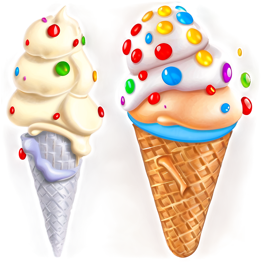 Happy Ice Cream Cone Png 10 PNG Image