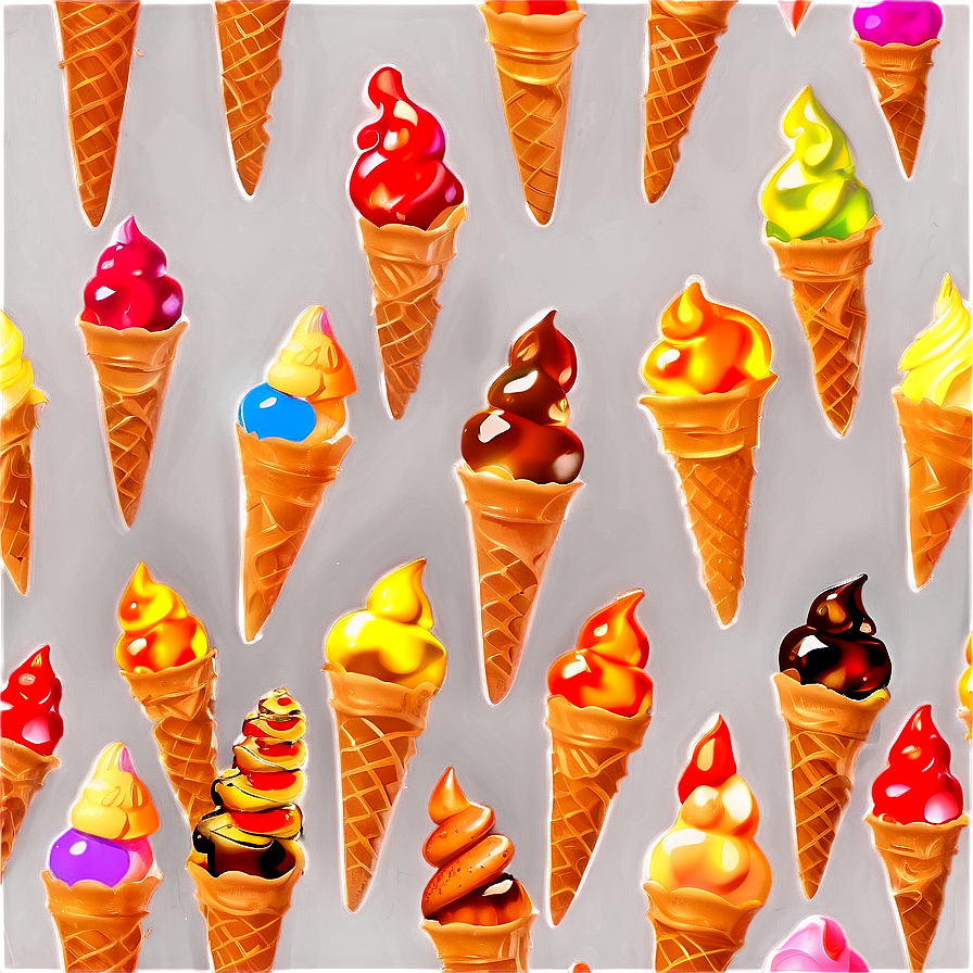 Happy Ice Cream Cone Png Mnx PNG Image