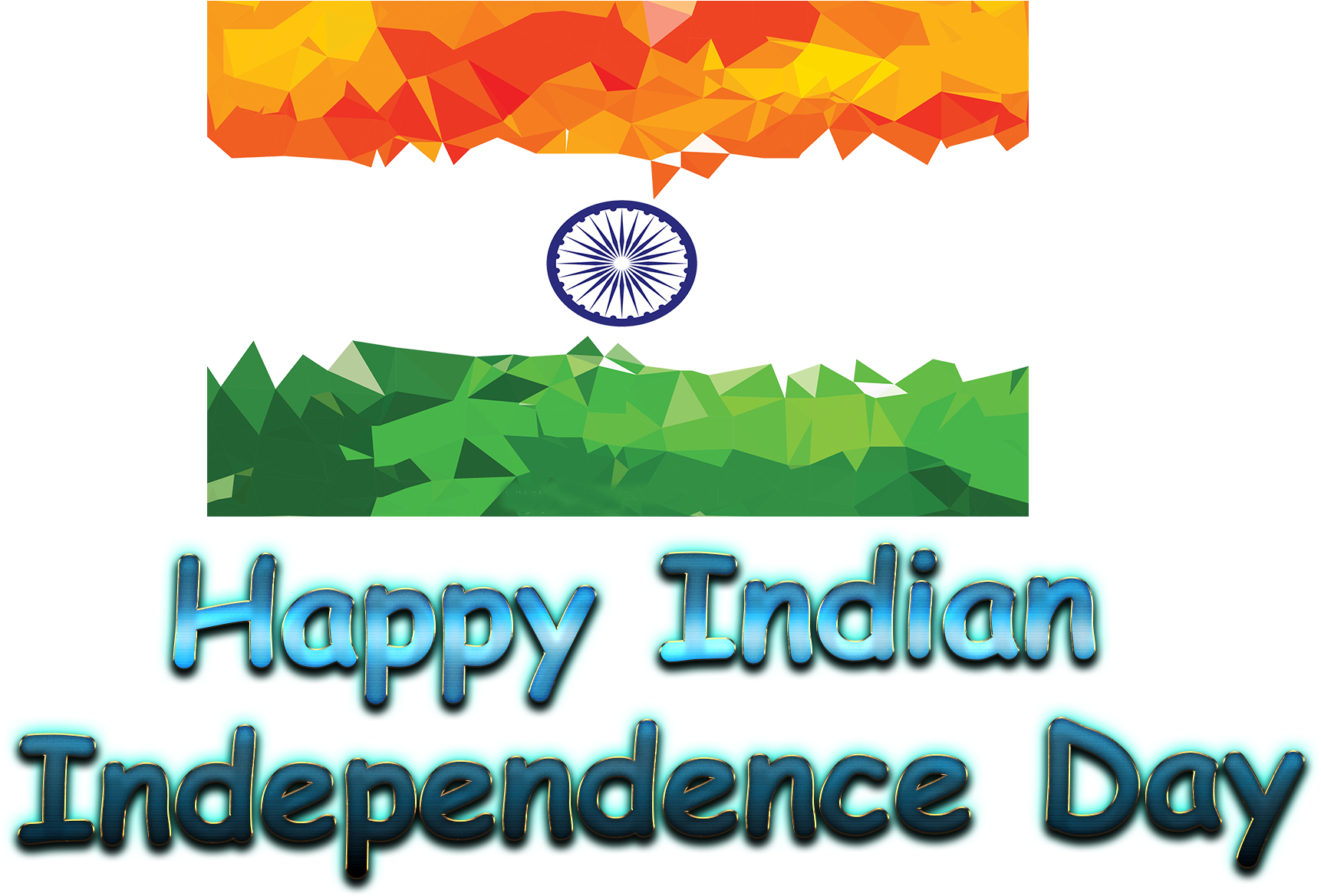 Happy Indian Independence Day Celebration PNG Image