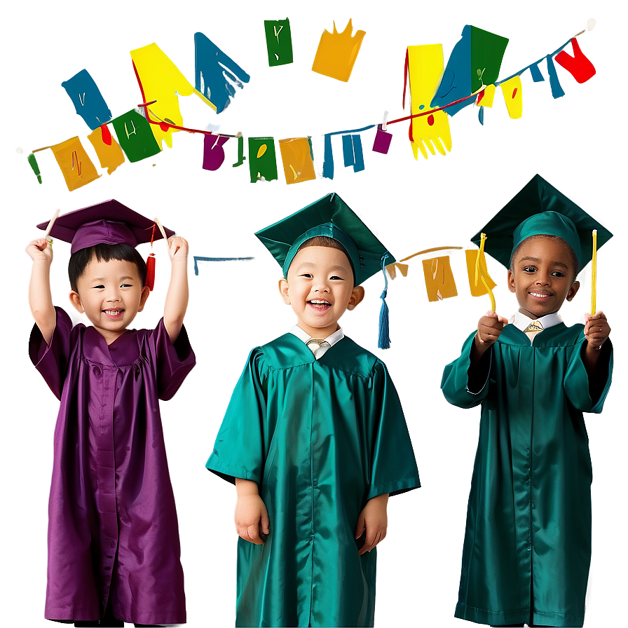 Happy Kindergarten Graduates Smiling Png 30 PNG Image