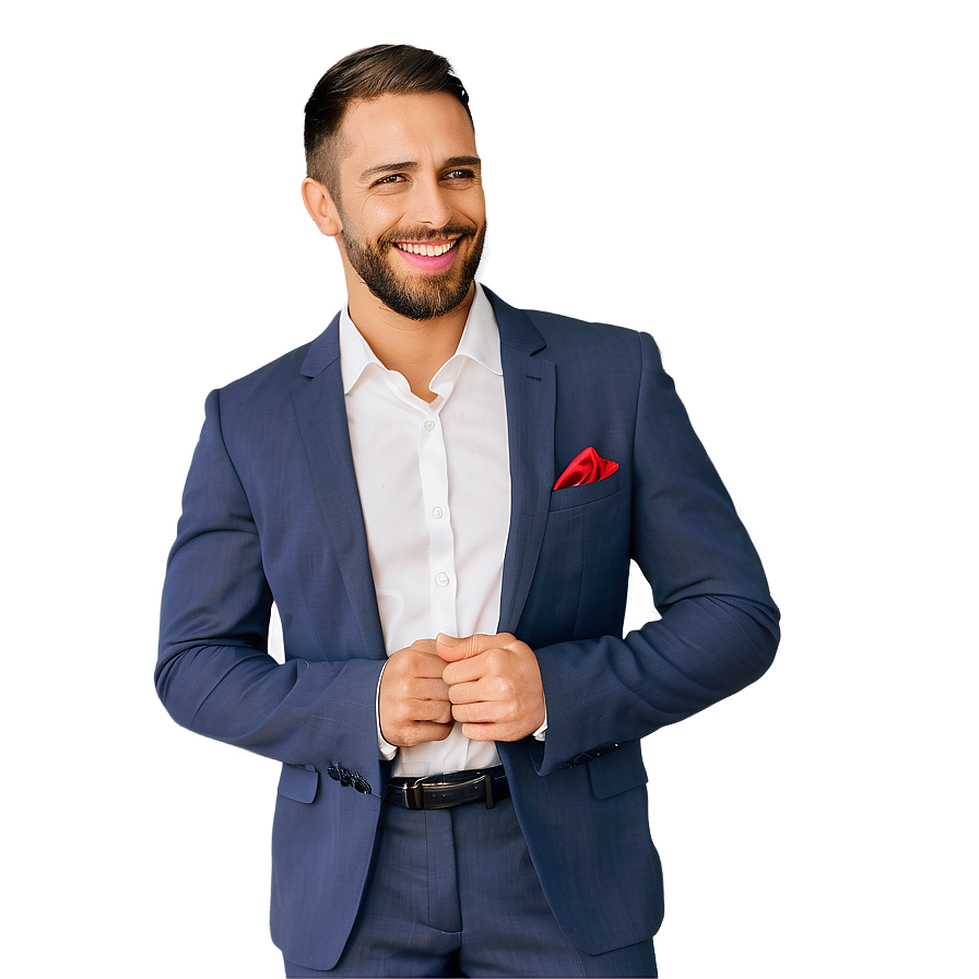 Happy Man In Suit Png Xwv85 PNG Image