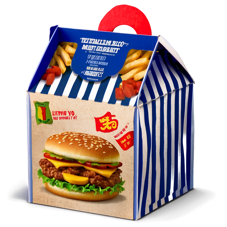 Happy Meal Box For Vegetarians Png Ocp PNG Image