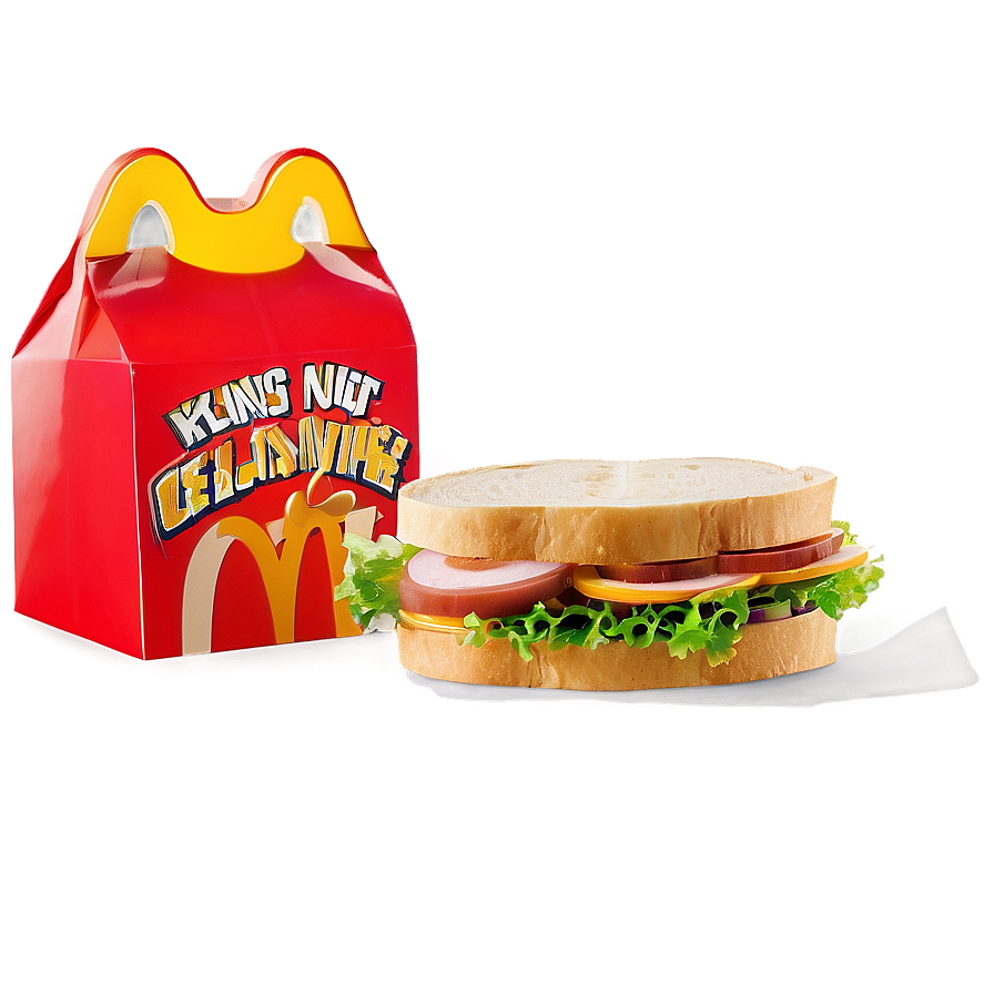 Happy Meal Box With Sandwich Png 06212024 PNG Image