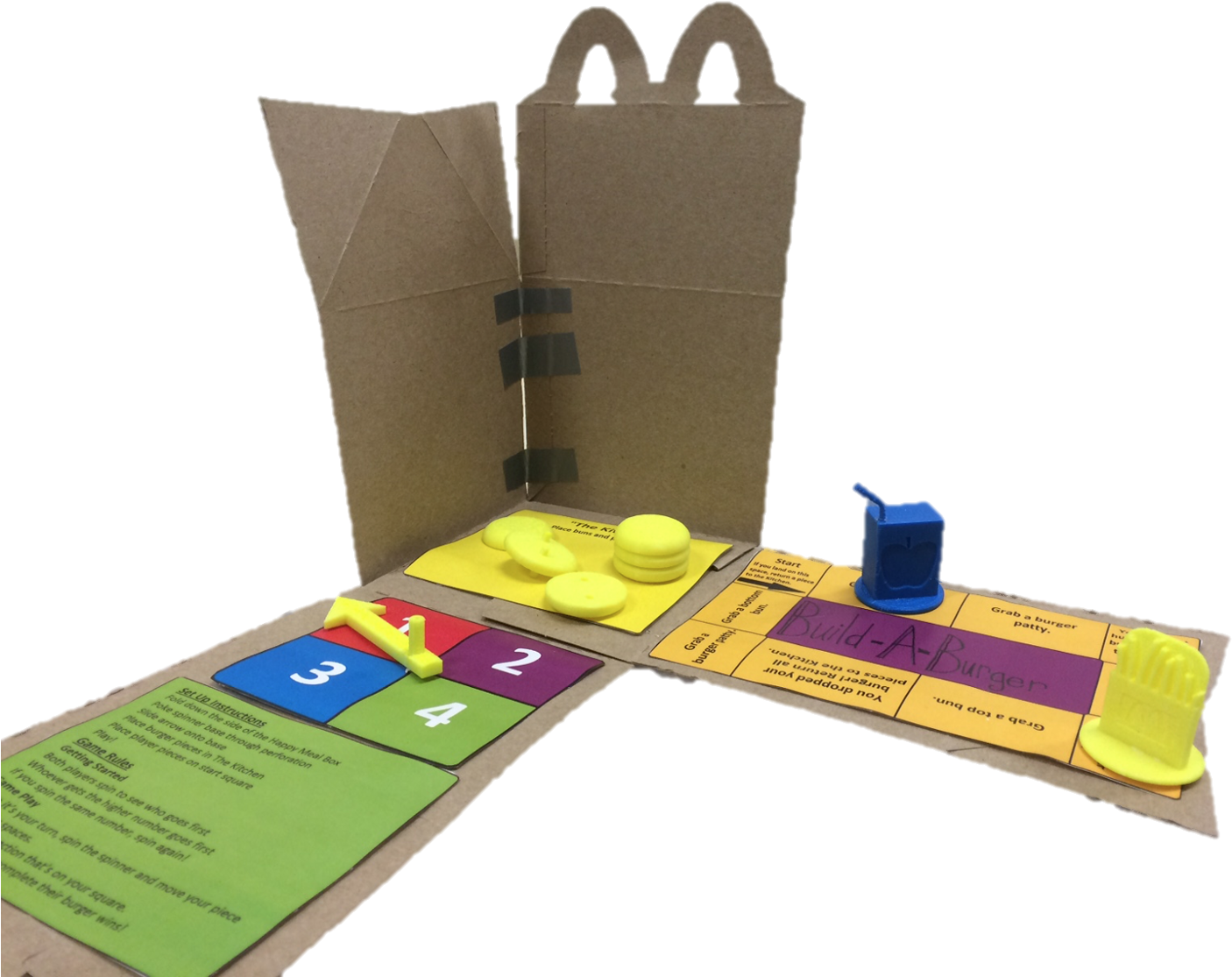 Happy Meal Build A Burger Game PNG Image