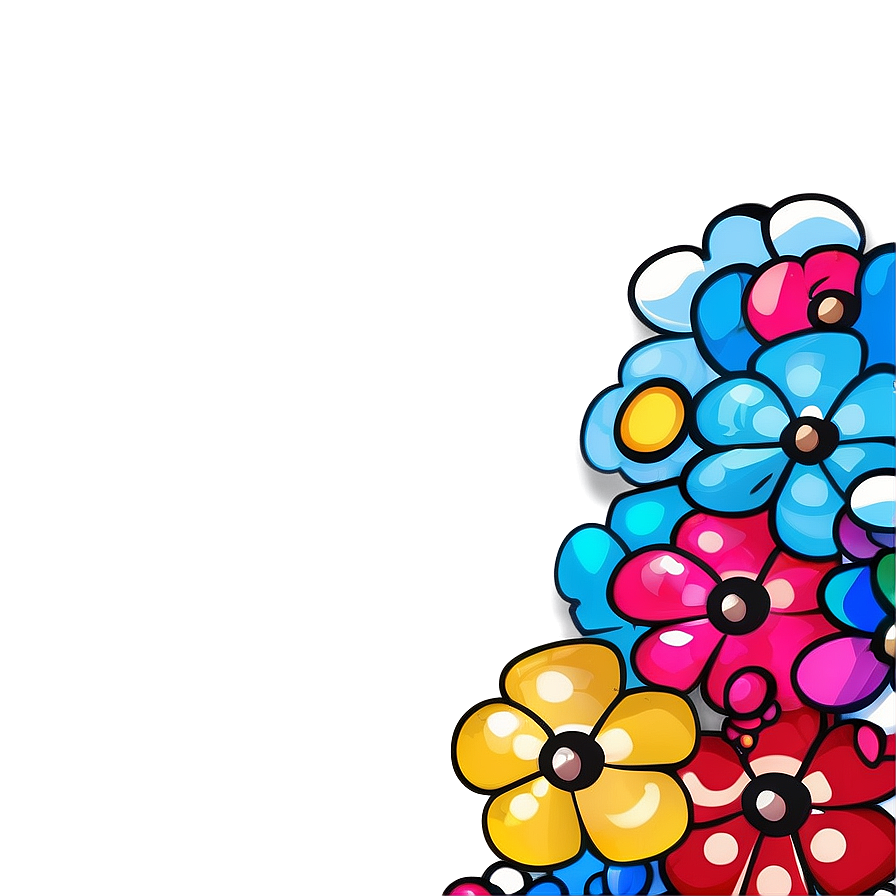 Happy Murakami Flower Symbol Png 16 PNG Image