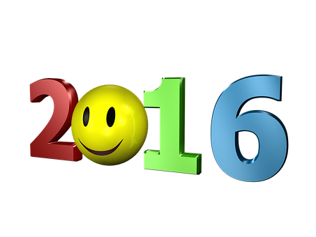 Happy_ New_ Year_2016_ Smiley PNG Image