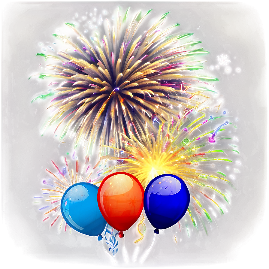 Happy New Year Firework Show Png Fju39 PNG Image