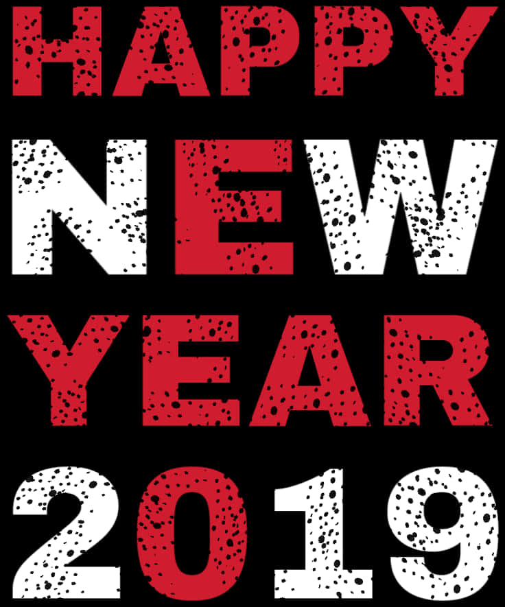 Happy New Year2019 Celebration Graphic PNG Image