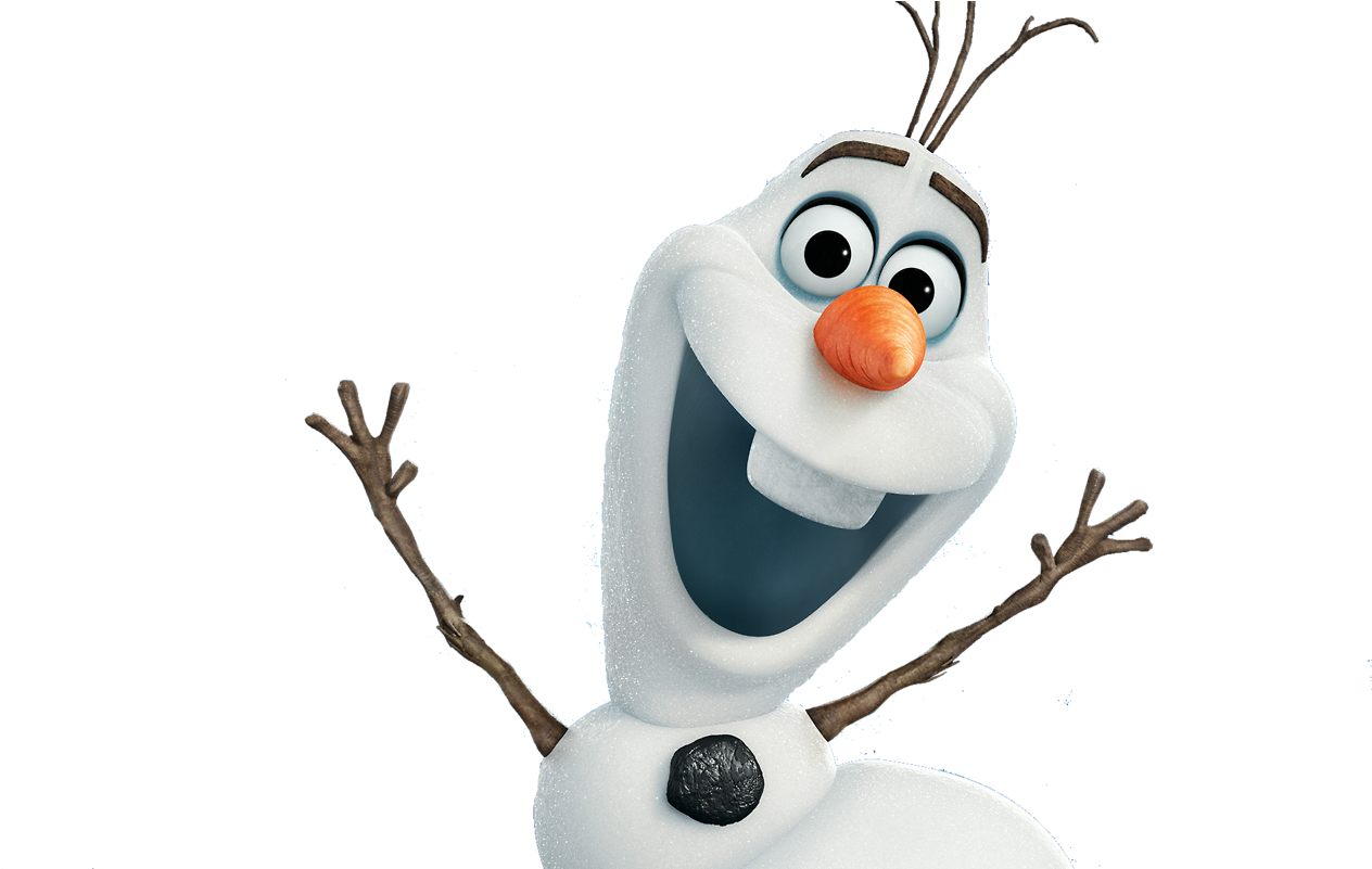 Happy Olaf Frozen Character PNG Image