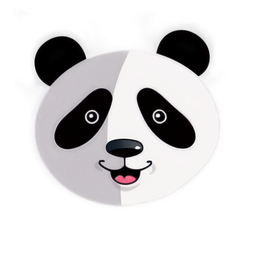 Happy Panda Face Png 05062024 PNG Image