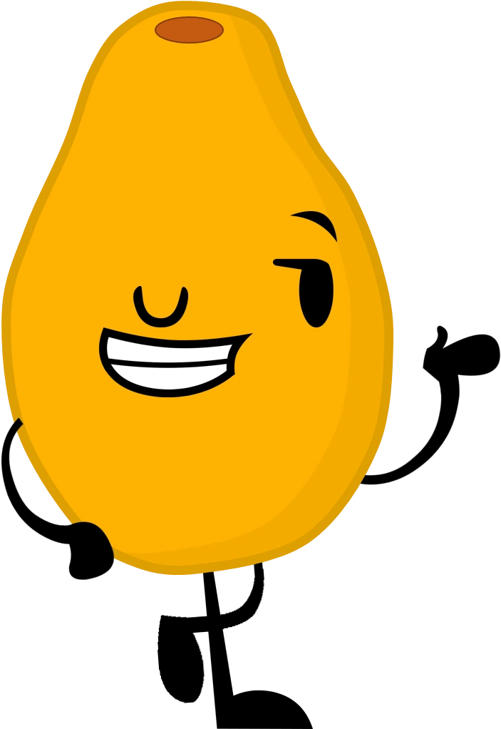 Happy Papaya Character.png PNG Image