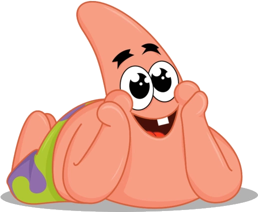 Happy Patrick Star Cartoon PNG Image