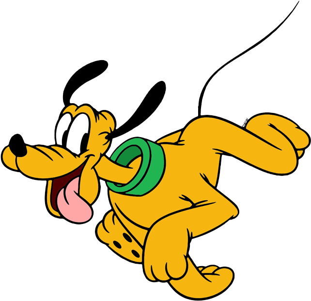 Happy Pluto Disney Character PNG Image