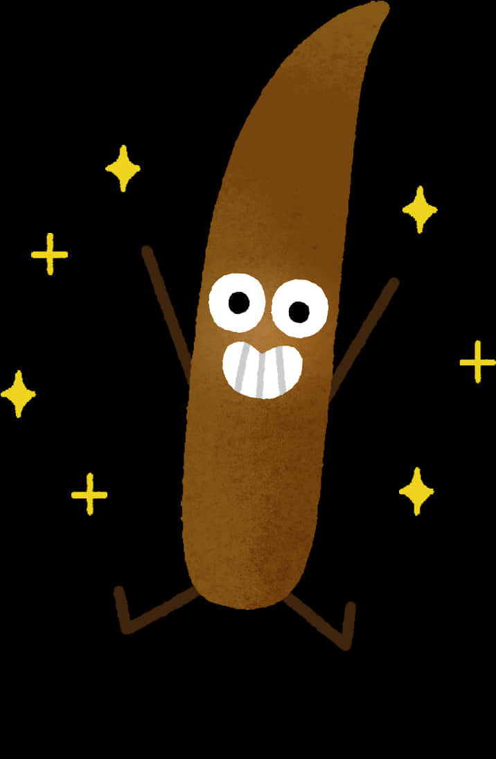 Happy Poop Cartoon Character PNG Image