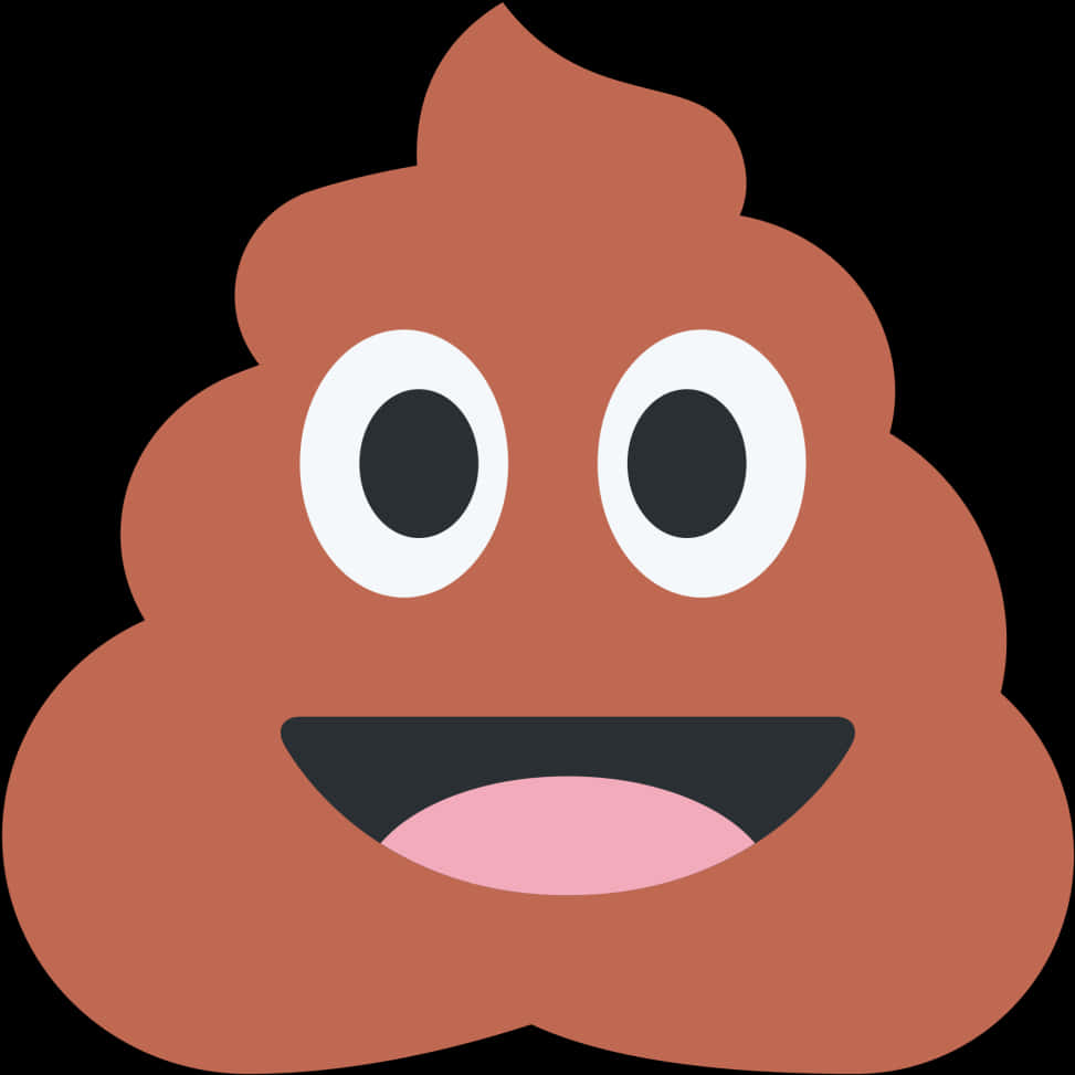 Happy Poop Emoji Illustration PNG Image