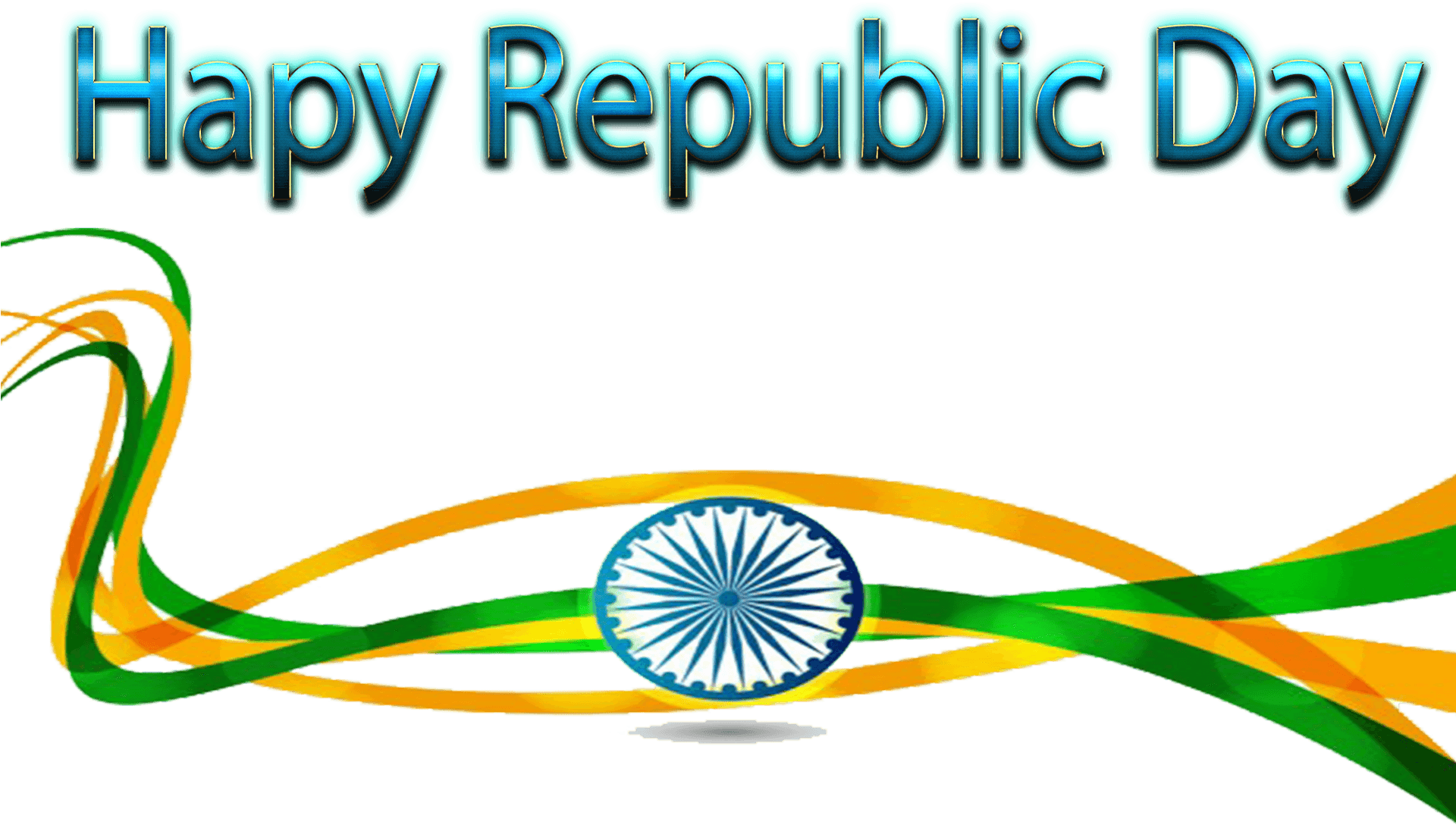 Happy Republic Day Celebration Artwork PNG Image