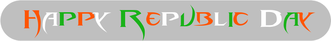 Happy Republic Day Celebration Banner PNG Image