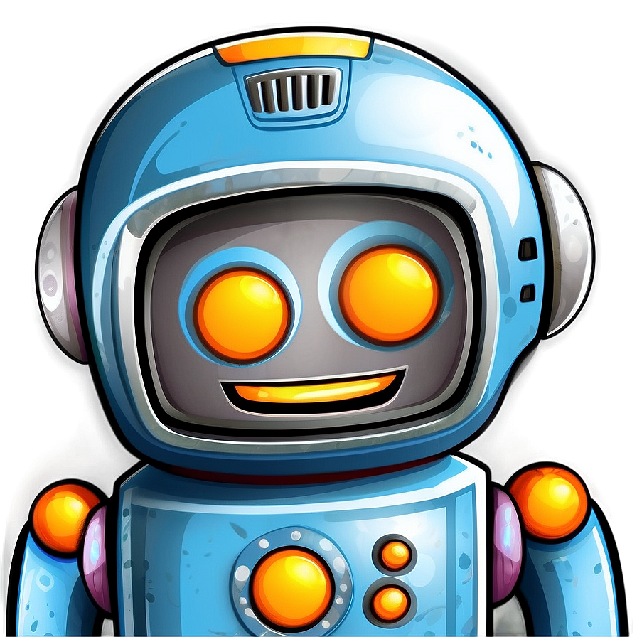 Happy Robot Clipart Png Bvr PNG Image