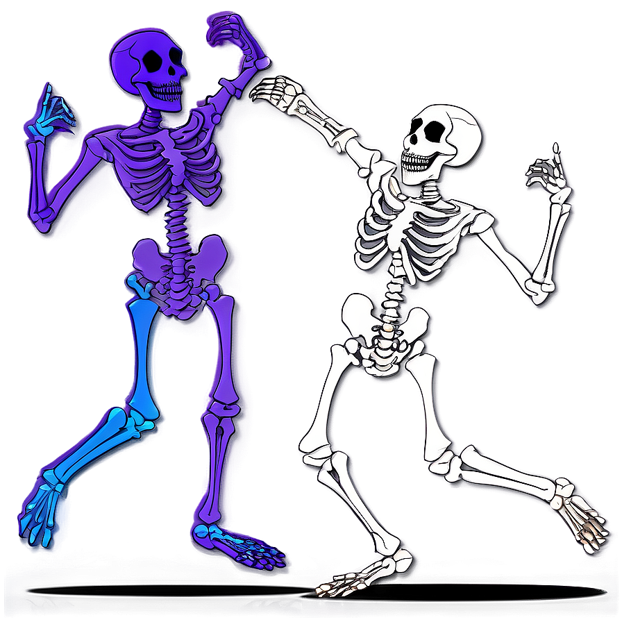 Happy Skeleton Dancing Png Xmt56 PNG Image