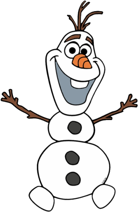 Happy Snowman Cartoon Character PNG Image