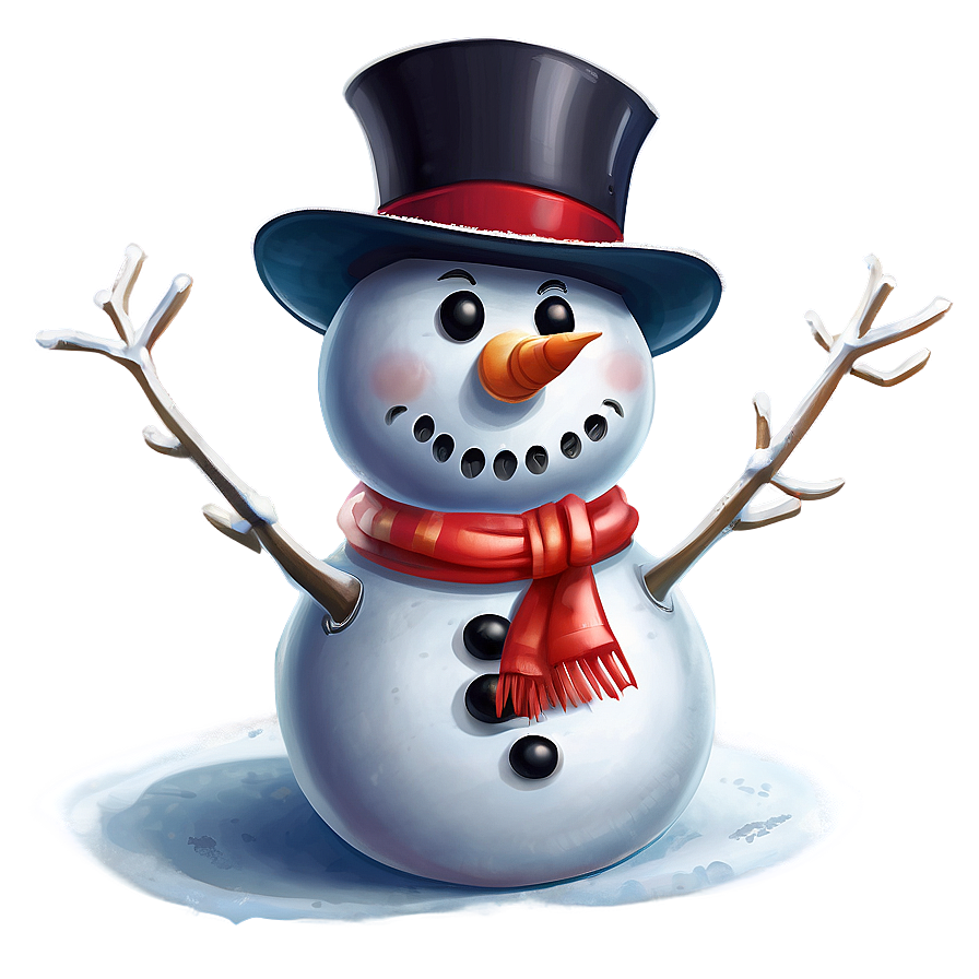 Happy Snowman Family Png Iem PNG Image