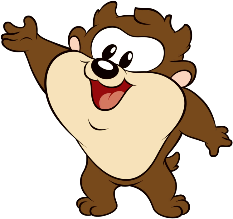 Happy Taz Looney Tunes PNG Image