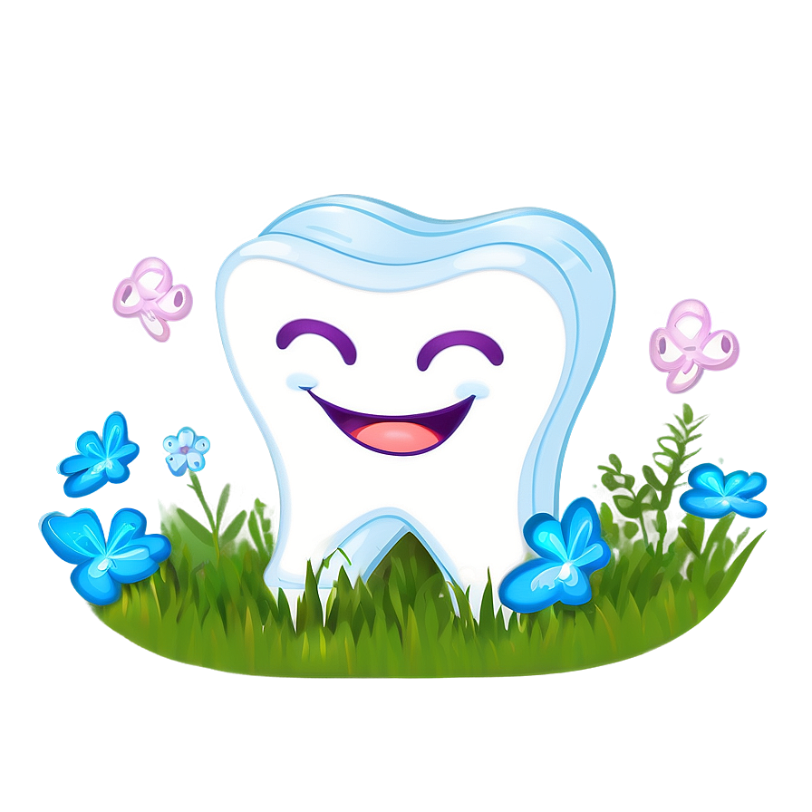 Happy Tooth Character Png Qgb11 PNG Image