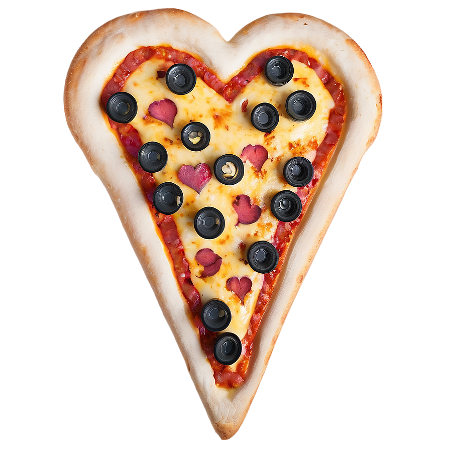 Happy Valentine's Day Heart Shaped Pizza Png 19 PNG Image