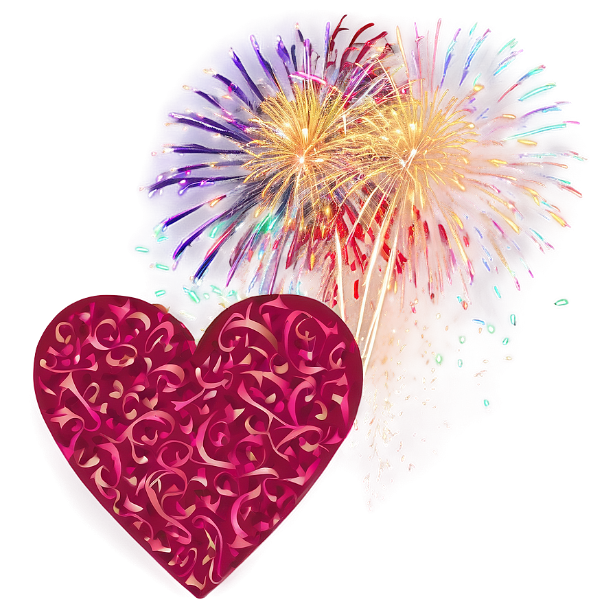 Happy Valentines Day Firework Png 32 PNG Image