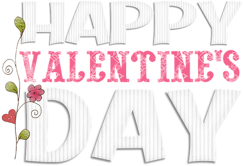 Happy Valentines Day Graphic PNG Image