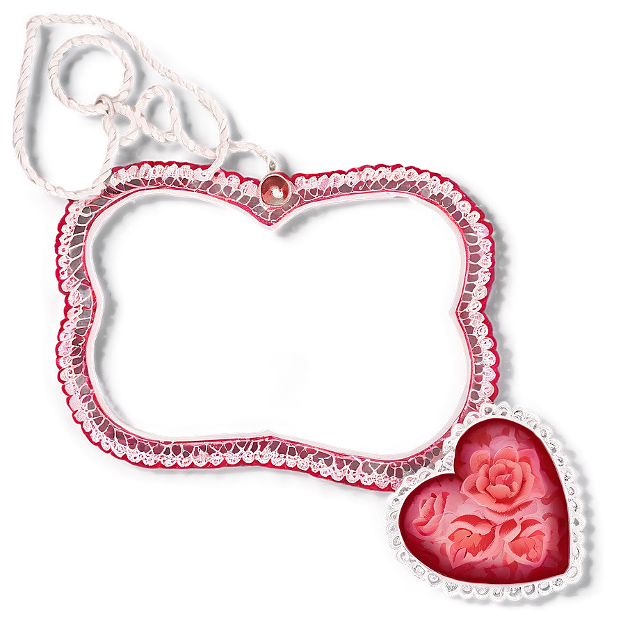 Happy Valentines Day Lace Png Fhe PNG Image