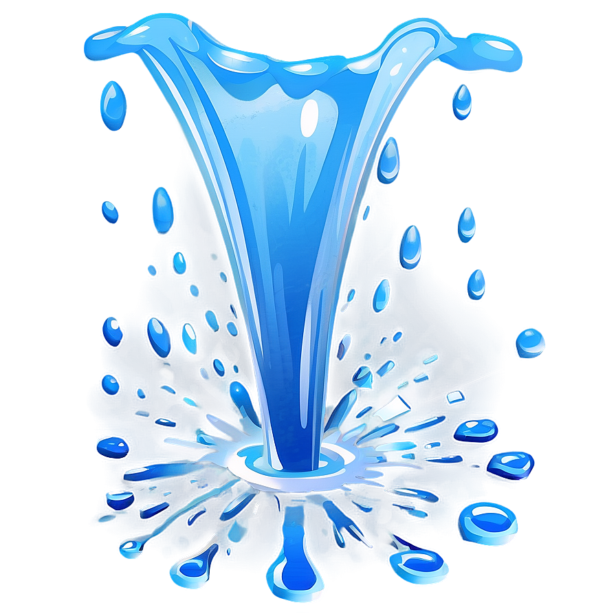 Happy Water Splash Cartoon Png Yxu PNG Image