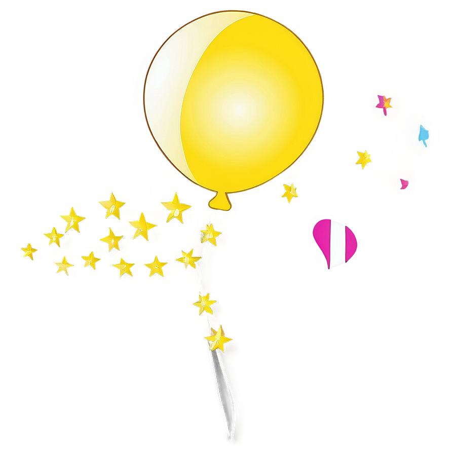 Happy Yellow Balloon Png Omp PNG Image