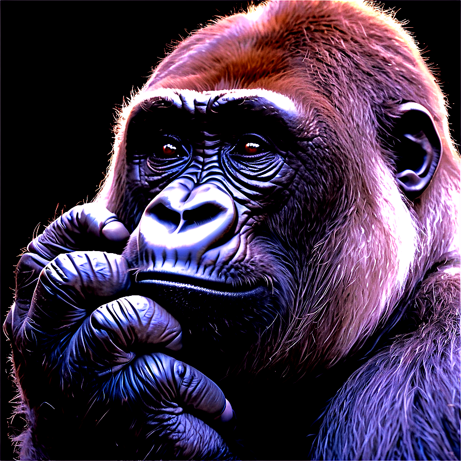 Harambe Peaceful Gorilla Png Qjy79 PNG Image