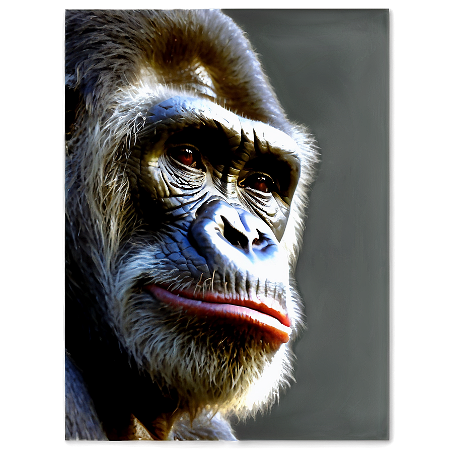 Harambe The Gorilla Portrait Png Xjh19 PNG Image