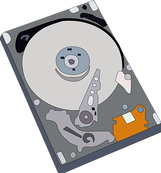 Hard Drive Vector Illustration PNG Image