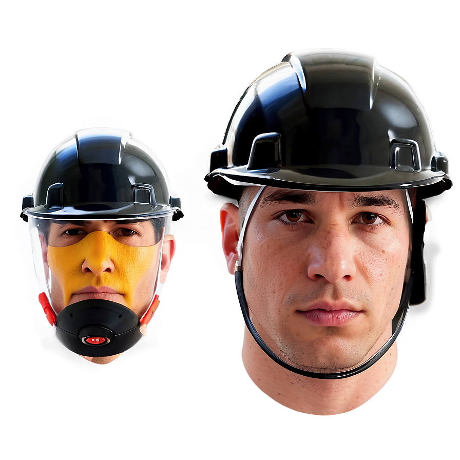 Hard Hat With Face Shield Png 05252024 PNG Image