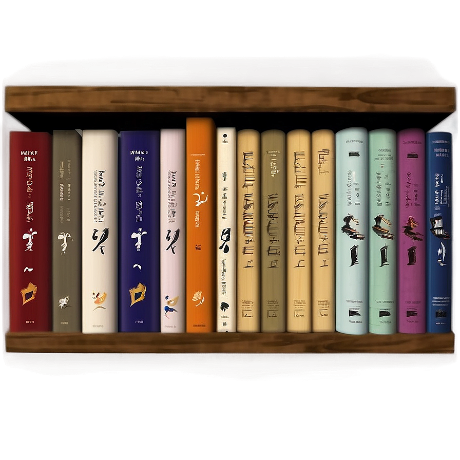 Hardcover Books Shelf Png 71 PNG Image