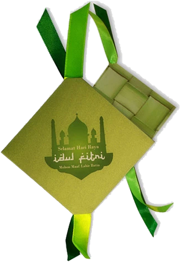 Hari Raya Ketupat Greeting Card PNG Image