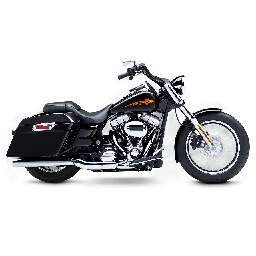 Harley Cruiser Silhouette Png 06252024 PNG Image