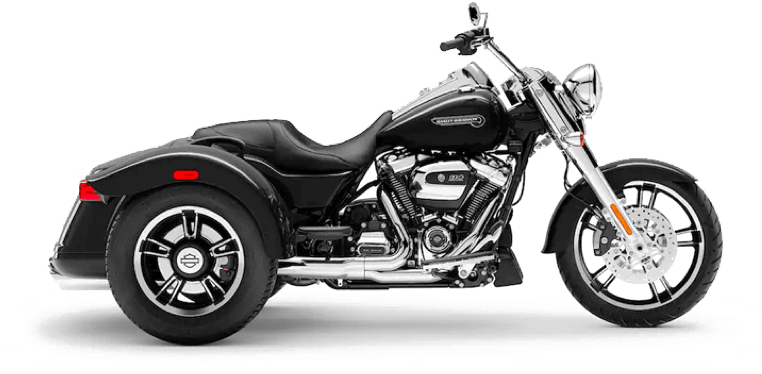 Harley Davidson Black Cruiser Bike PNG Image