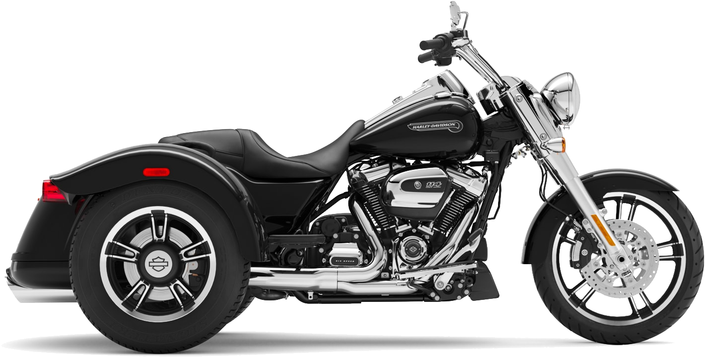 Harley Davidson Black Motorcycle PNG Image