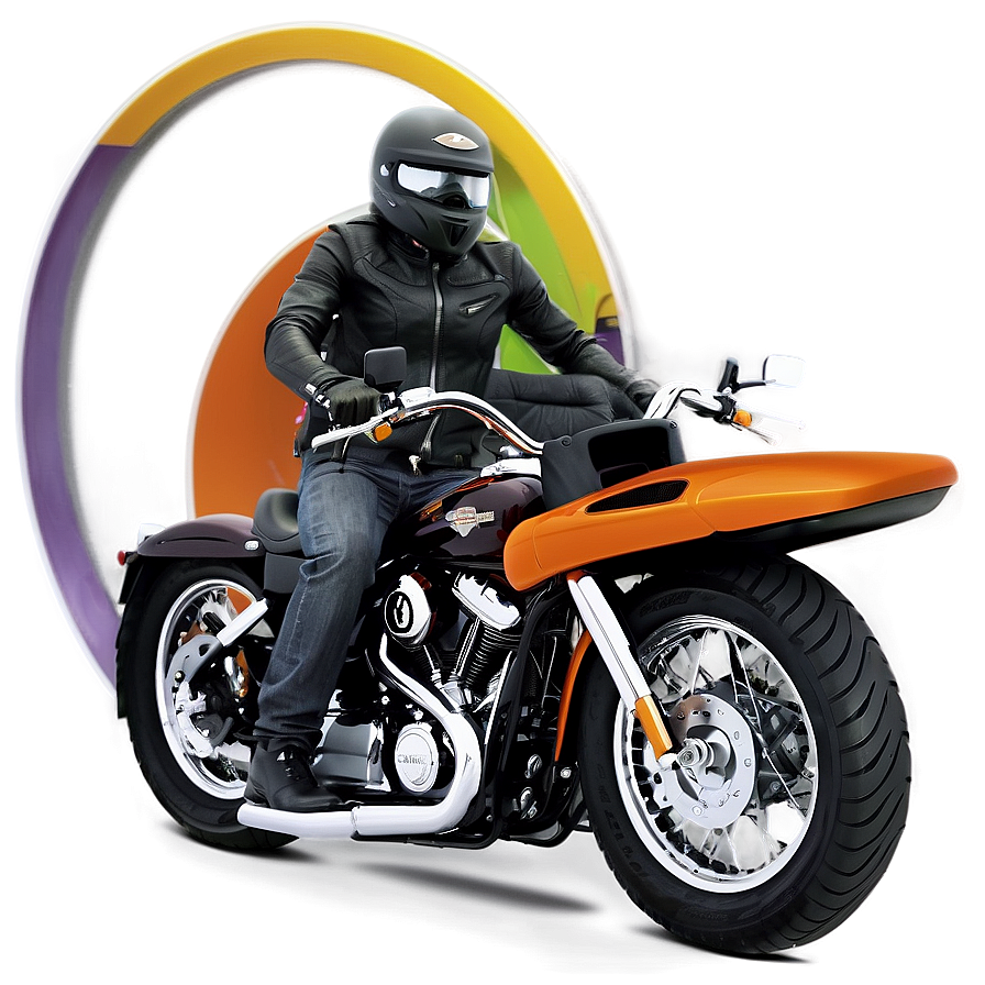 Harley-davidson Dyna Action Png Kes PNG Image