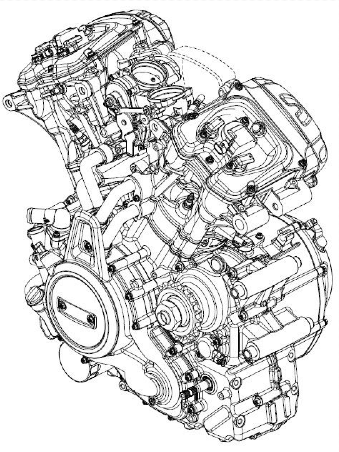 Harley Davidson Engine Schematic PNG Image