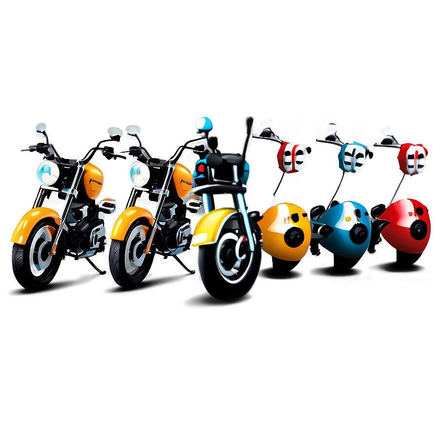 Harley Motorcycle Evolution Png Mnv14 PNG Image