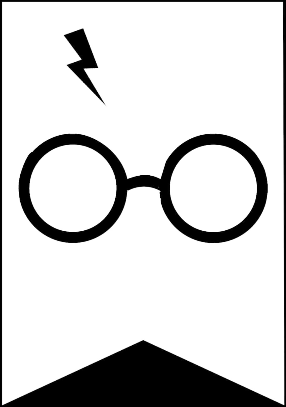 Harry Potter Iconic Glassesand Scar PNG Image