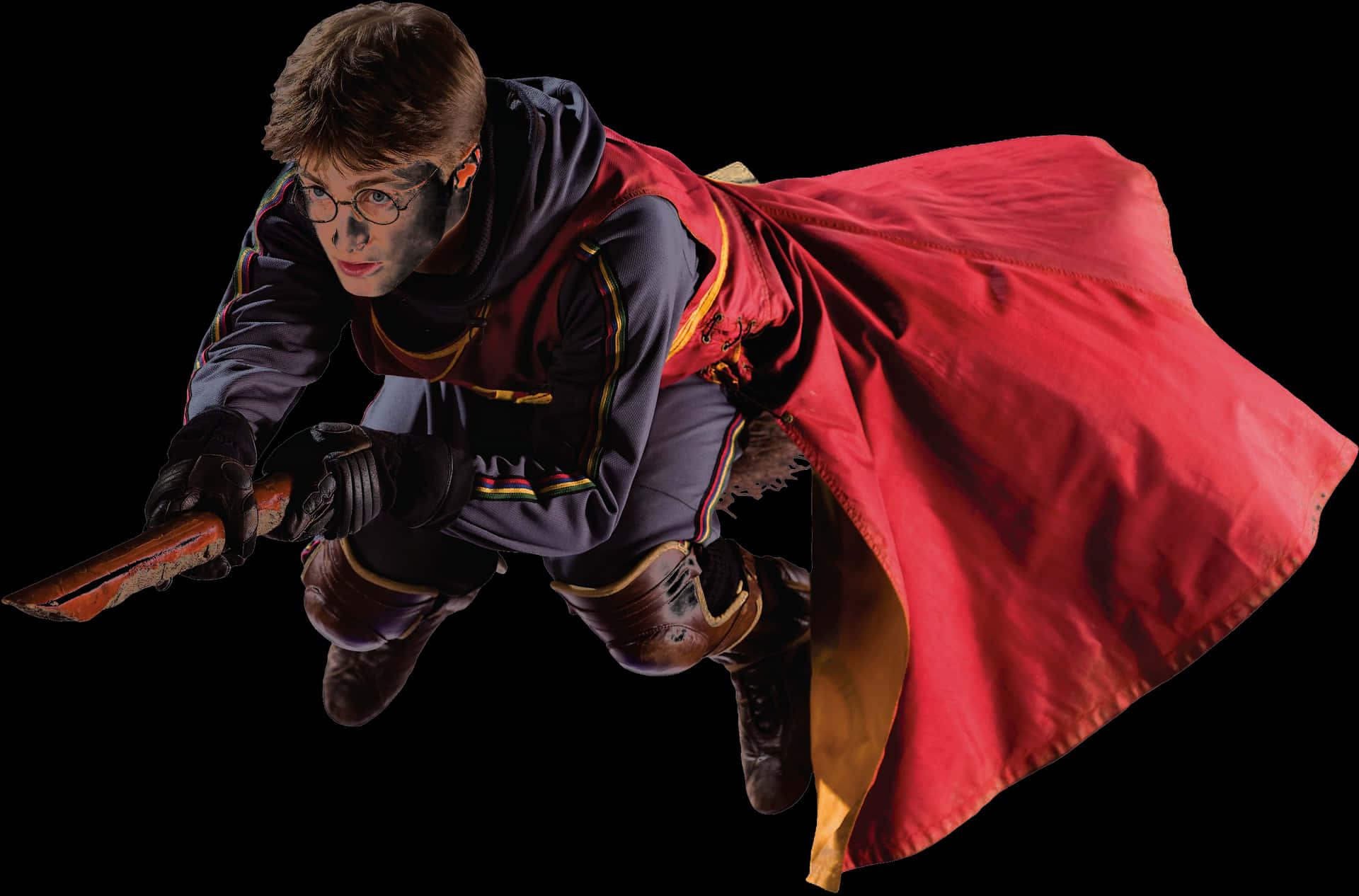 Harry Potter Quidditch Action PNG Image