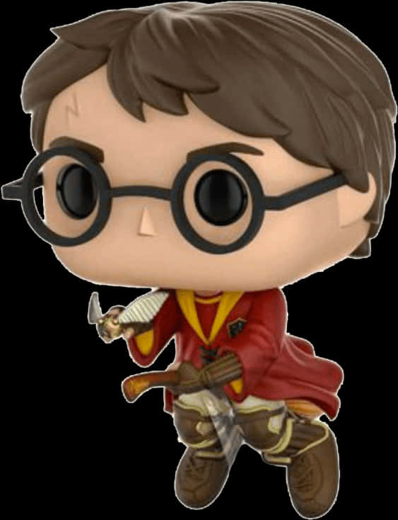 Harry Potter Quidditch Funko Pop Figure PNG Image