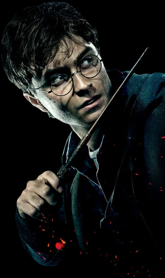 Harry Potter Wand Ready PNG Image