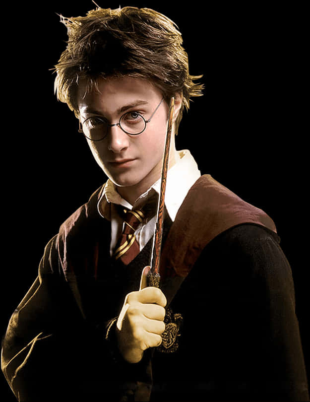 Harry Potter Wand Ready PNG Image